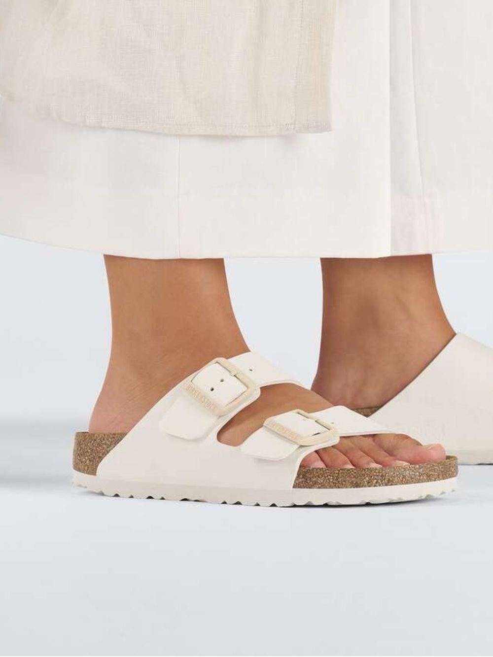 Birkenstock Arizona Birko-Flor in Eggshell 8